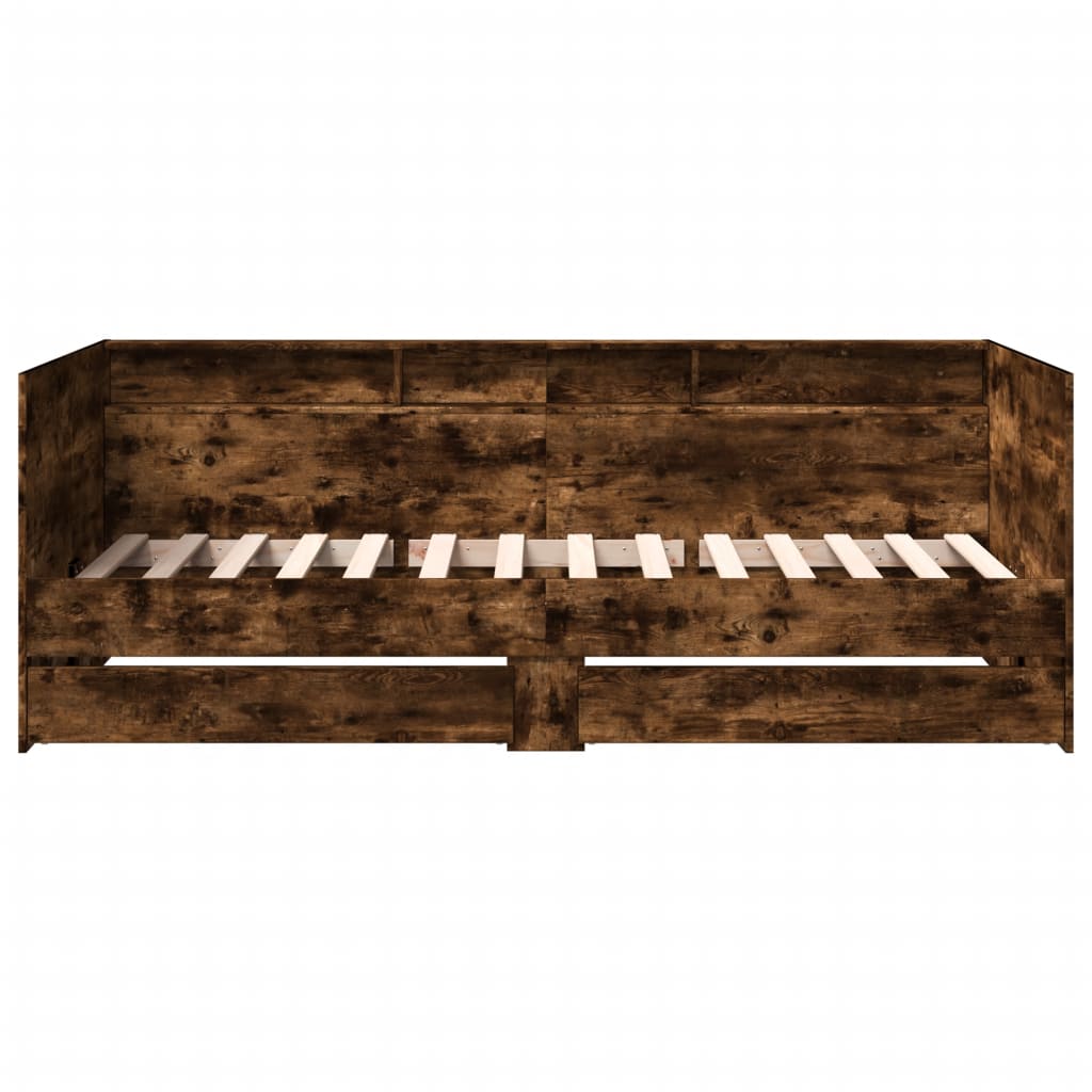 vidaXL Daybed | Smoked Oak | Engineered Wood | Small Single | Daybed