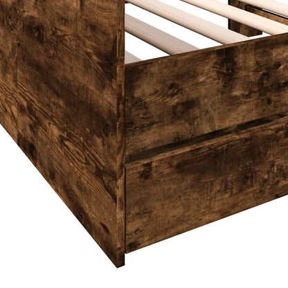 vidaXL Daybed | Smoked Oak | Engineered Wood | Small Single | Daybed