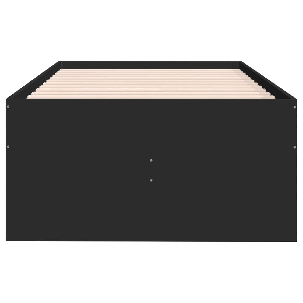 vidaXL Daybed with Drawers without Mattress Black 100x200 cm