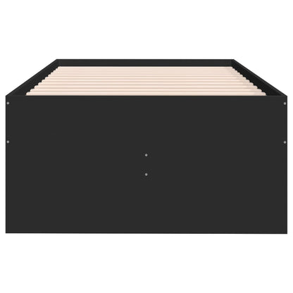 vidaXL Daybed with Drawers without Mattress Black 100x200 cm