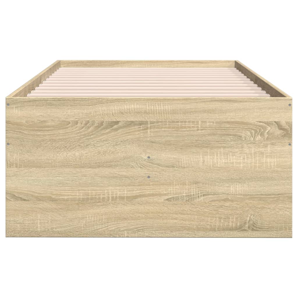 vidaXL Daybed with Drawers without Mattress Sonoma Oak 100x200 cm