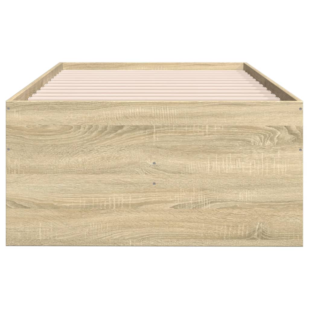 vidaXL Daybed with Drawers without Mattress Sonoma Oak 90x200 cm