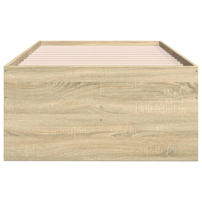 vidaXL Daybed with Drawers without Mattress Sonoma Oak 90x200 cm
