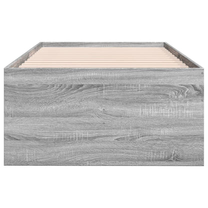 vidaXL Daybed with Drawers without Mattress Grey Sonoma 90x190 cm Single