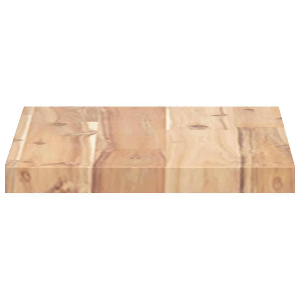 vidaXL Floating Shelf 60x20x2 cm Untreated Solid Wood Acacia