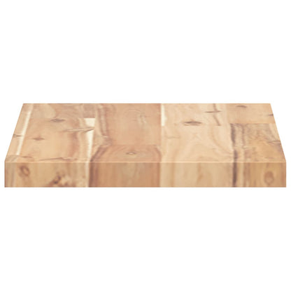 vidaXL Floating Shelf 60x20x2 cm Untreated Solid Wood Acacia
