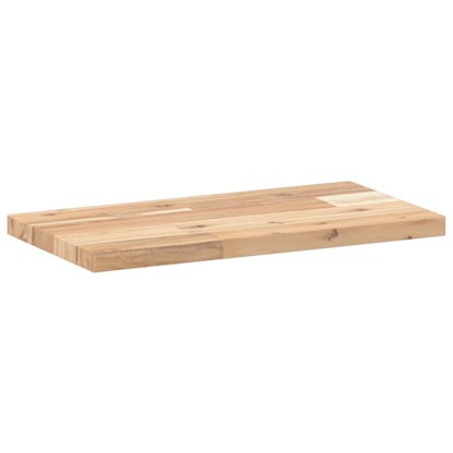 vidaXL Floating Shelf 60x20x2 cm Untreated Solid Wood Acacia