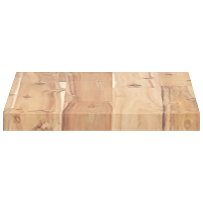 vidaXL Floating Shelves 4 pcs 60x20x2 cm Untreated Solid Wood Acacia