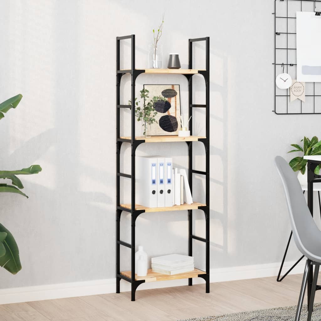 vidaXL Floating Shelves 4 pcs 60x20x2 cm Untreated Solid Wood Acacia