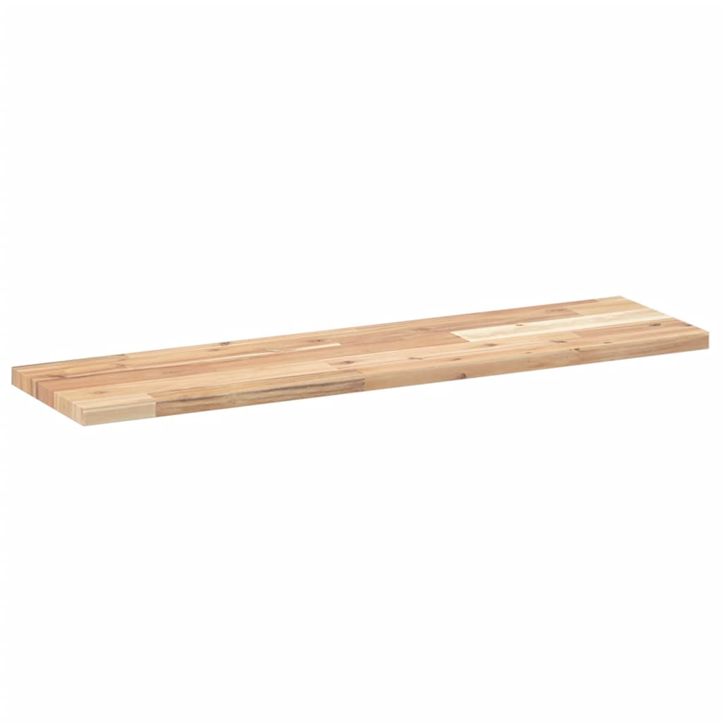vidaXL Floating Shelf 100x20x2 cm Untreated Solid Wood Acacia
