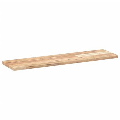 vidaXL Floating Shelf 100x20x2 cm Untreated Solid Wood Acacia