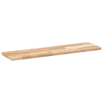vidaXL Floating Shelves 2 pcs 100x20x2 cm Untreated Solid Wood Acacia