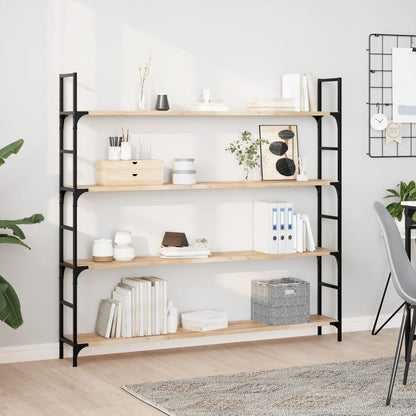 vidaXL Floating Shelf 140x20x2 cm Untreated Solid Wood Acacia