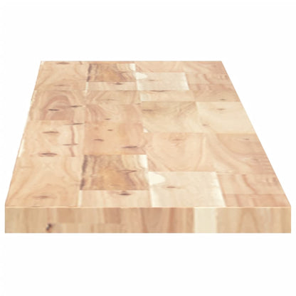 vidaXL Floating Shelf 160x20x2 cm Untreated Solid Wood Acacia