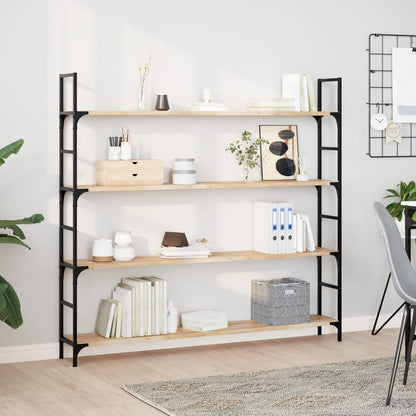 vidaXL Floating Shelf 160x20x2 cm Untreated Solid Wood Acacia