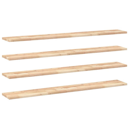 vidaXL Floating Shelves 4 pcs 160x20x2 cm Untreated Solid Wood Acacia