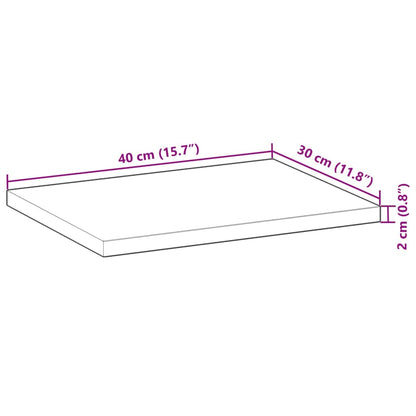 vidaXL Floating Shelf 40x30x2 cm Untreated Solid Wood Acacia