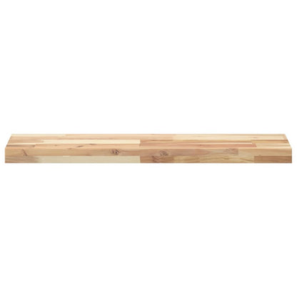 vidaXL Floating Shelves 3 pcs 80x20x4 cm Untreated Solid Wood Acacia