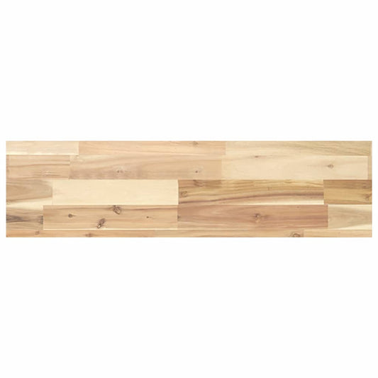 vidaXL Floating Shelf 100x20x4 cm Untreated Solid Wood Acacia