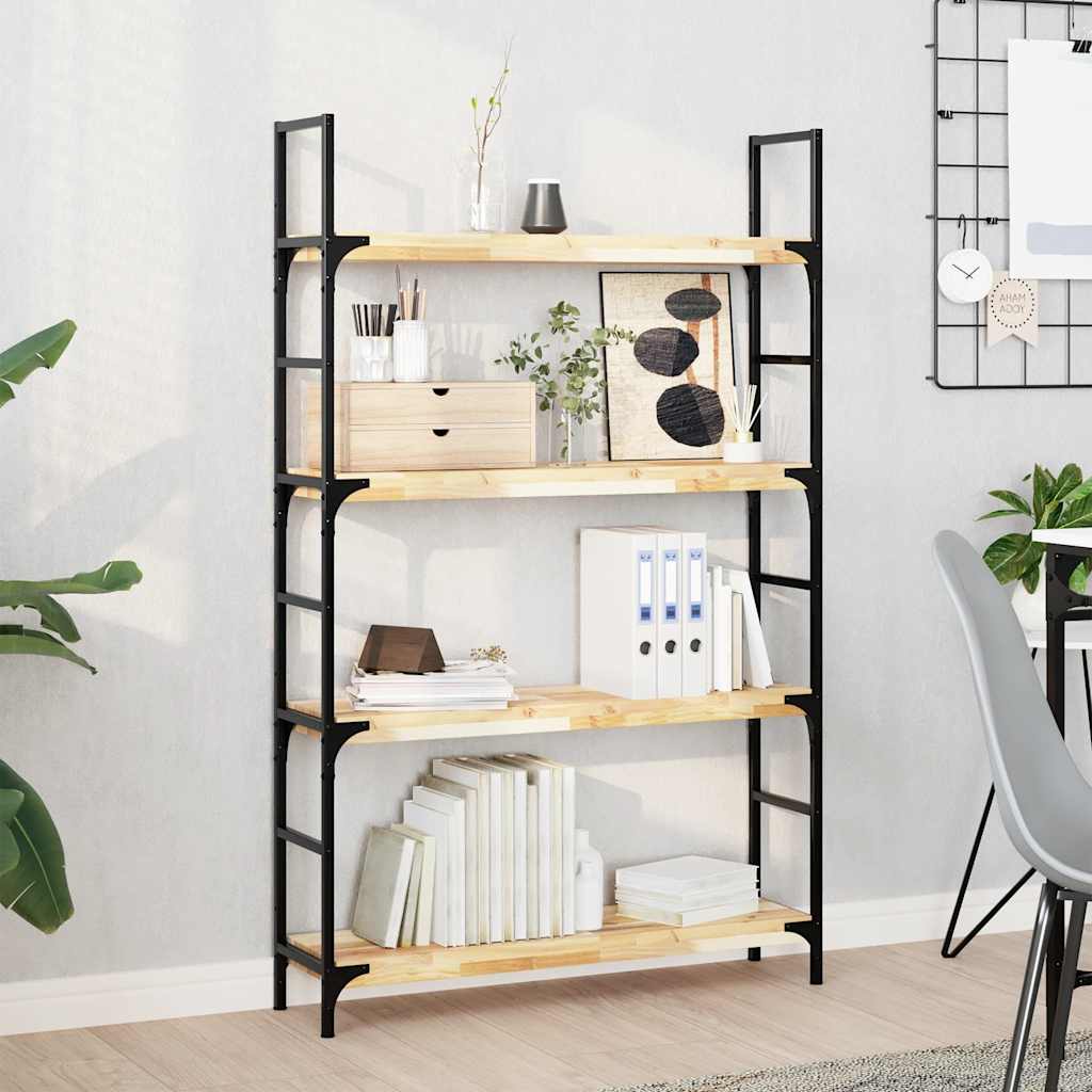 vidaXL Floating Shelves 4 pcs 100x20x4 cm Untreated Solid Wood Acacia