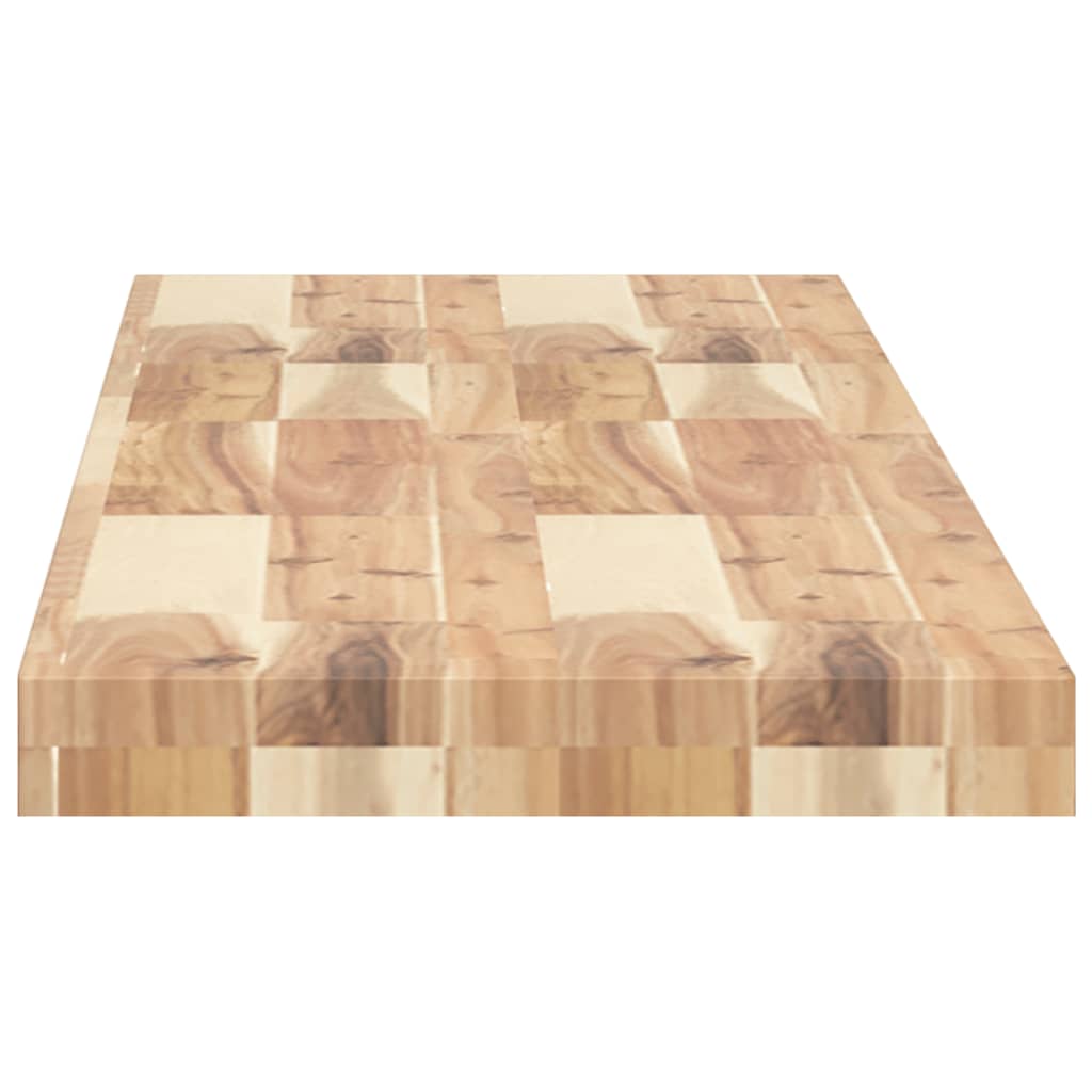 vidaXL Floating Shelves 2 pcs 140x30x4 cm Untreated Solid Wood Acacia