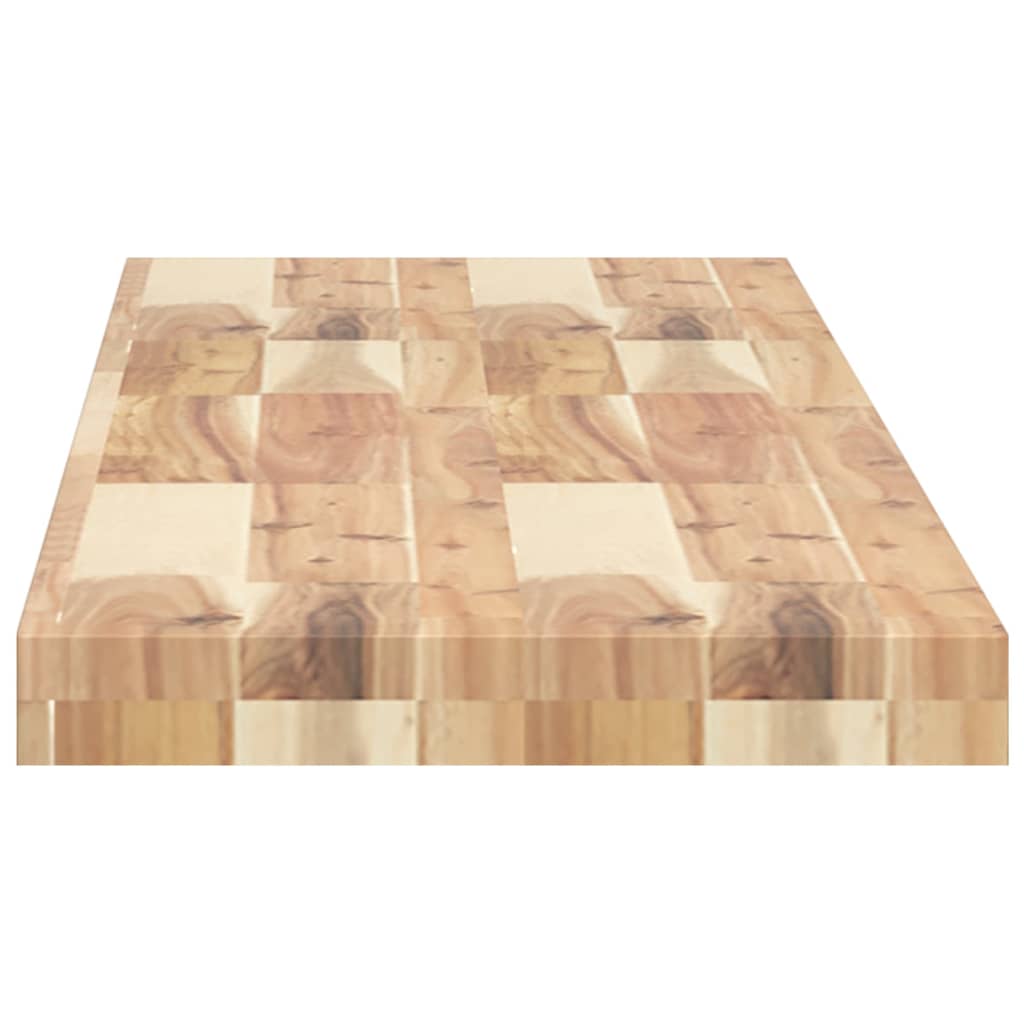 vidaXL Floating Shelves 3 pcs 140x30x4 cm Untreated Solid Wood Acacia