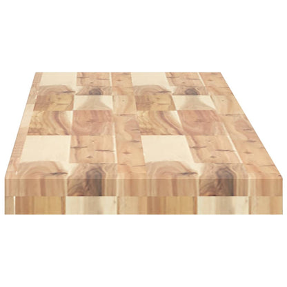vidaXL Floating Shelves 3 pcs 140x30x4 cm Untreated Solid Wood Acacia