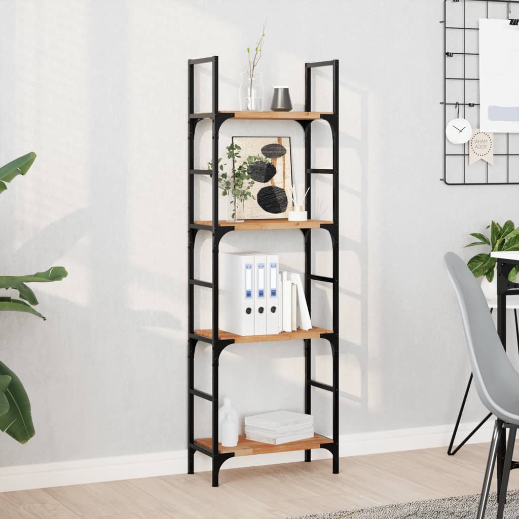 vidaXL Floating Shelves 4 pcs 60x20x2 cm Oil Finished Solid Wood Acacia