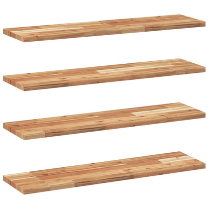 vidaXL Floating Shelves 4 pcs 100x20x2 cm Oil Finished Solid Wood Acacia