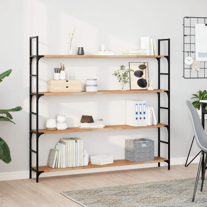 vidaXL Floating Shelf 120x20x2 cm Oil Finished Solid Wood Acacia