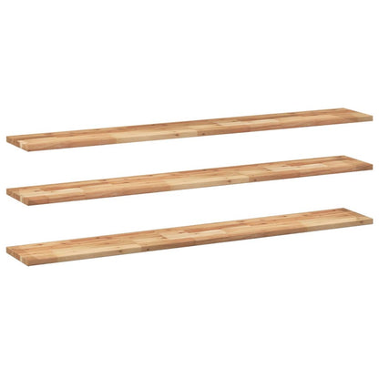 vidaXL Floating Shelves 3 pcs 160x20x2 cm Oil Finished Solid Wood Acacia