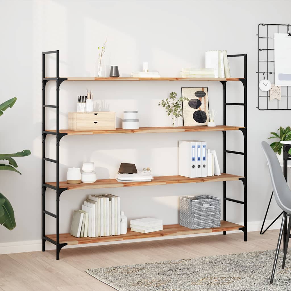 vidaXL Floating Shelves 2 pcs 140x30x2 cm Oil Finished Solid Wood Acacia