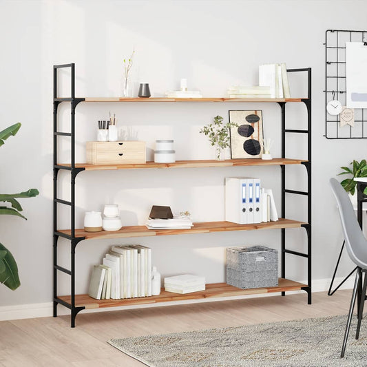 vidaXL Floating Shelves 2 pcs 140x30x2 cm Oil Finished Solid Wood Acacia