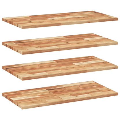 vidaXL Floating Shelves 4 pcs 80x40x2 cm Oil Finished Solid Wood Acacia