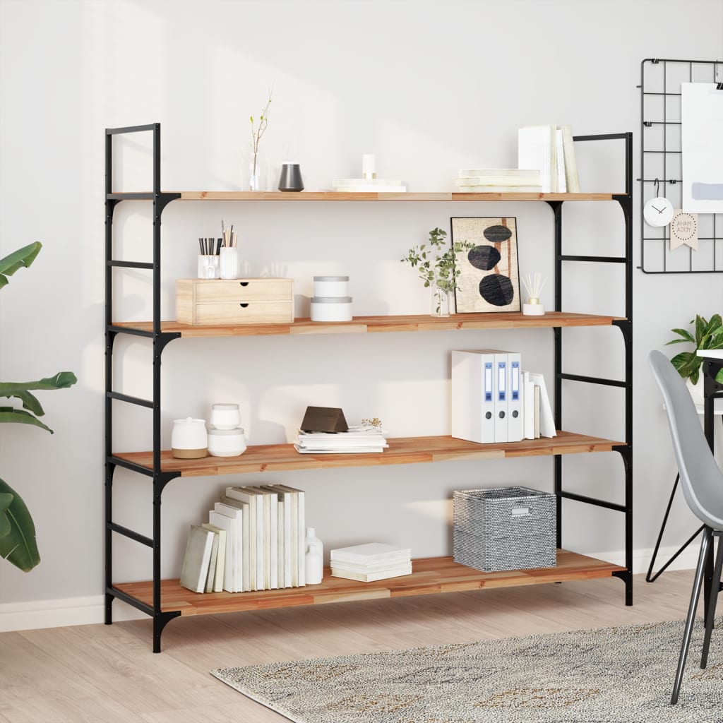 vidaXL Floating Shelves 3 pcs 140x40x2 cm Oil Finished Solid Wood Acacia