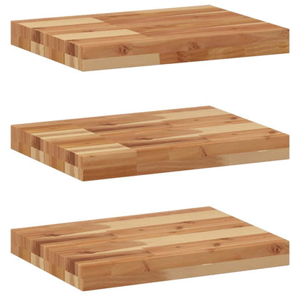 vidaXL Floating Shelves 3 pcs 40x30x4 cm Oil Finished Solid Wood Acacia