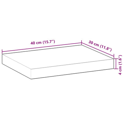 vidaXL Floating Shelves 4 pcs 40x30x4 cm Oil Finished Solid Wood Acacia