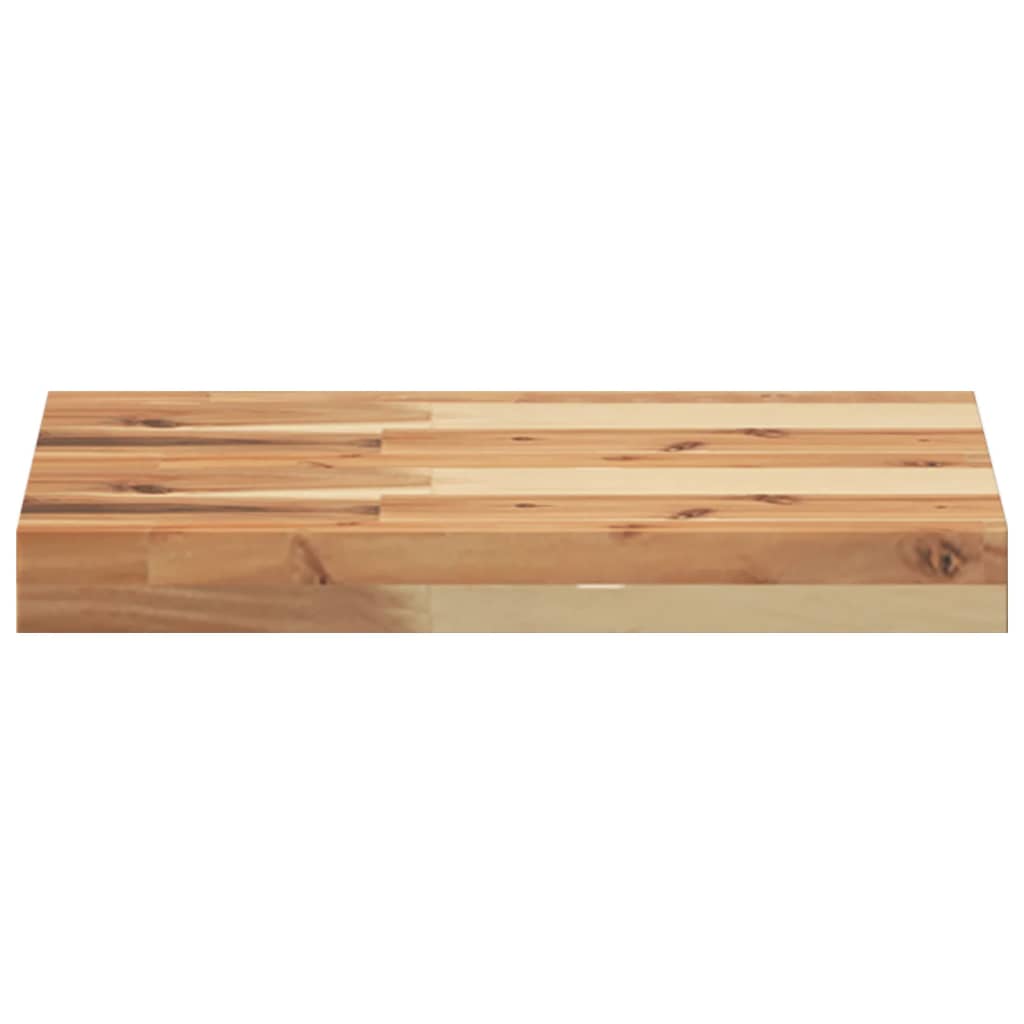 vidaXL Floating Shelves 2 pcs 60x30x4 cm Oil Finished Solid Wood Acacia