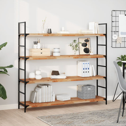 vidaXL Floating Shelves 4 pcs 120x30x4 cm Oil Finished Solid Wood Acacia