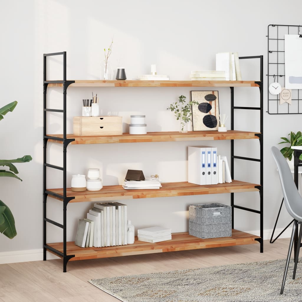 vidaXL Floating Shelves 3 pcs 120x40x4 cm Oil Finished Solid Wood Acacia