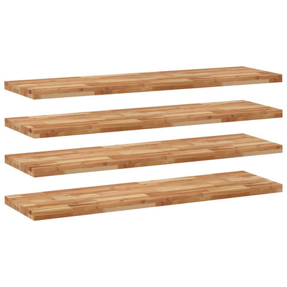 vidaXL Floating Shelves 4 pcs 160x40x4 cm Oil Finished Solid Wood Acacia
