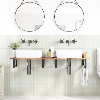 vidaXL Bathroom Vanity Top Untreated 140x40x2 cm Solid Wood Acacia
