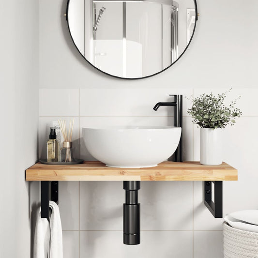 vidaXL Bathroom Vanity Top Untreated 80x40x4 cm Solid Wood Acacia