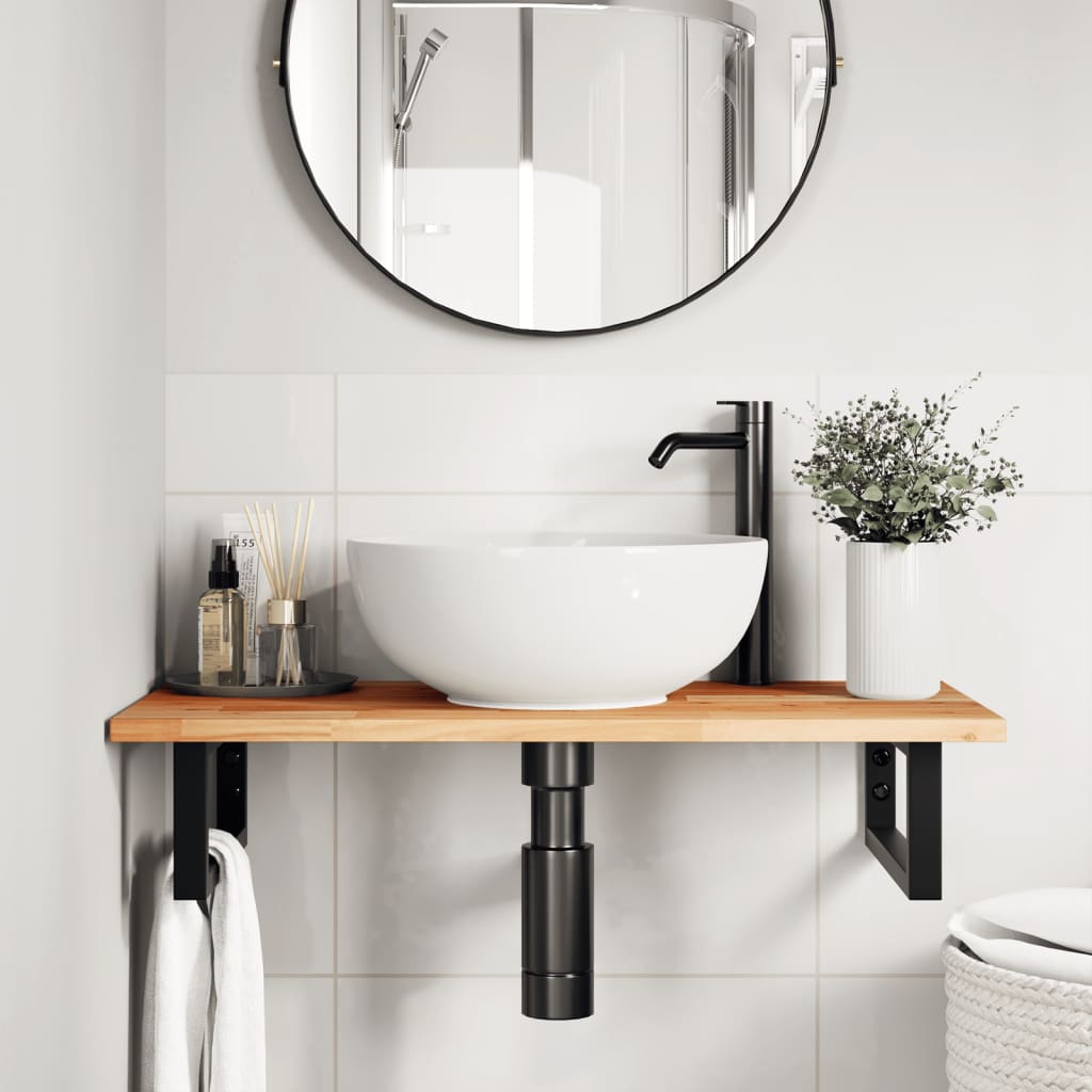 vidaXL Bathroom Vanity Top Oil Finished 60x40x2 cm Solid Wood Acacia