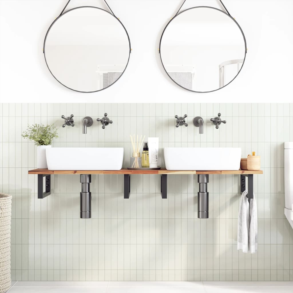 vidaXL Bathroom Vanity Top Oil Finished 160x40x2 cm Solid Wood Acacia