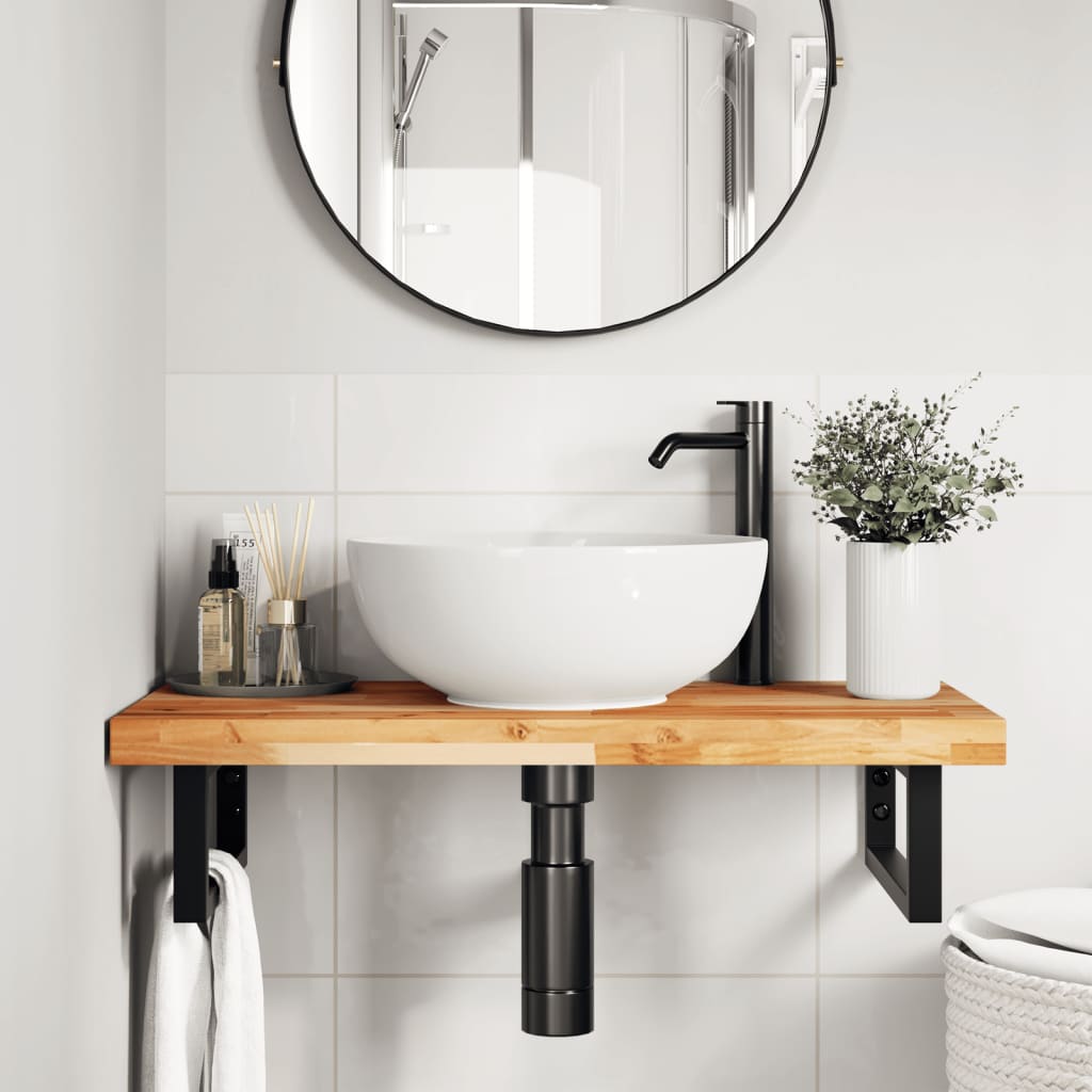 vidaXL Bathroom Vanity Top Oil Finished 80x40x4 cm Solid Wood Acacia