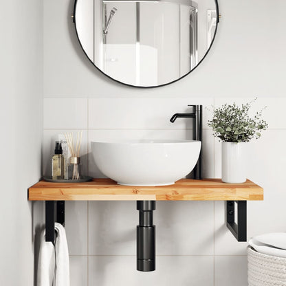 vidaXL Bathroom Vanity Top Oil Finished 100x40x4 cm Solid Wood Acacia