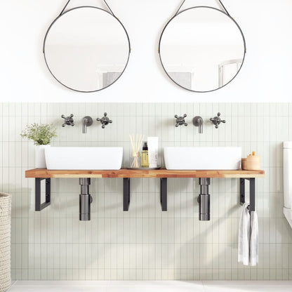 vidaXL Bathroom Vanity Top Oil Finished 140x50x4 cm Solid Wood Acacia