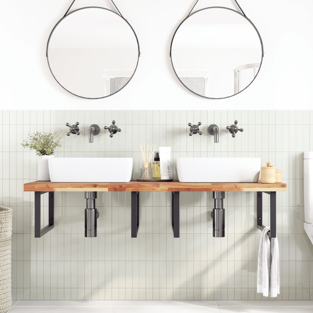 vidaXL Bathroom Vanity Top Oil Finished 120x60x4 cm Solid Wood Acacia