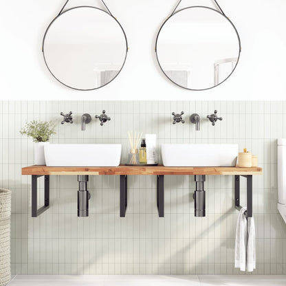 vidaXL Bathroom Vanity Top Oil Finished 120x60x4 cm Solid Wood Acacia